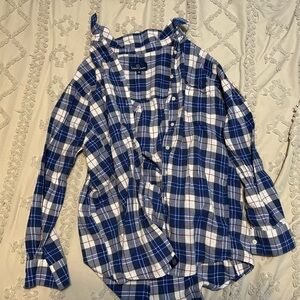 Lauren James plaid button up